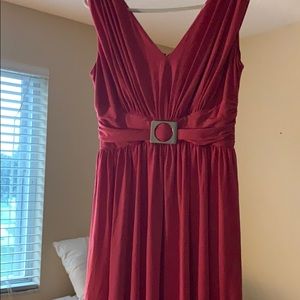 Pink Flowing Cocktail Dress